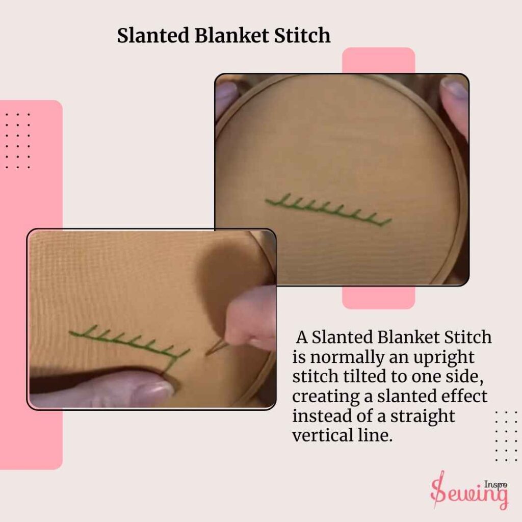 Slanted Blanket Stitch