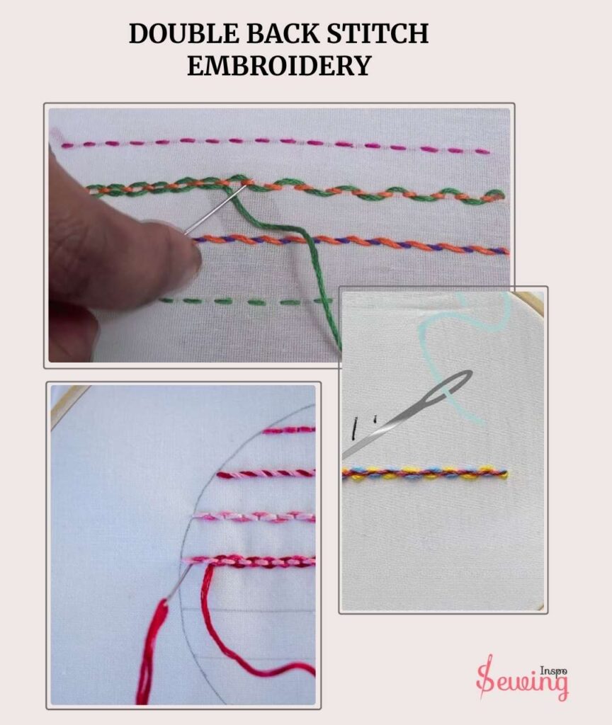 Double Back Stitch Embroidery