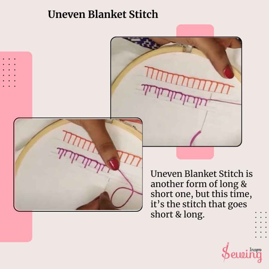 Uneven Blanket Stitch