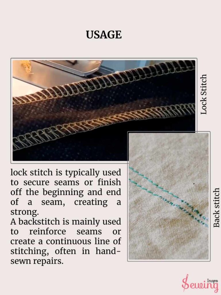 Lock Stitch & Bckstitch Usage