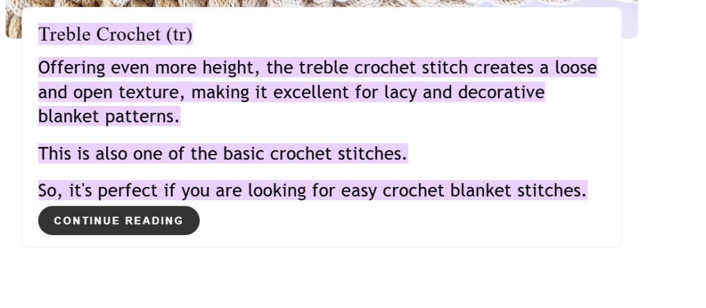 What Is A Blanket Stitch In Crochet