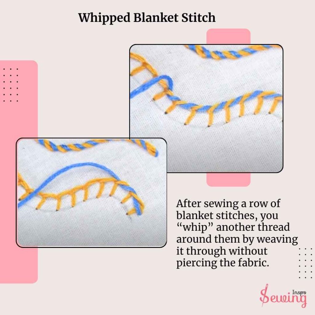 Whipped Blanket Stitch