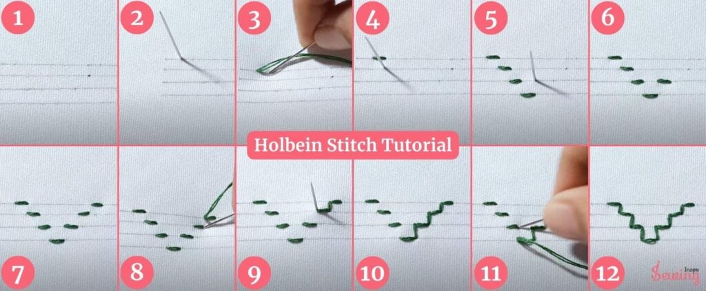 holbein stitch tutorial