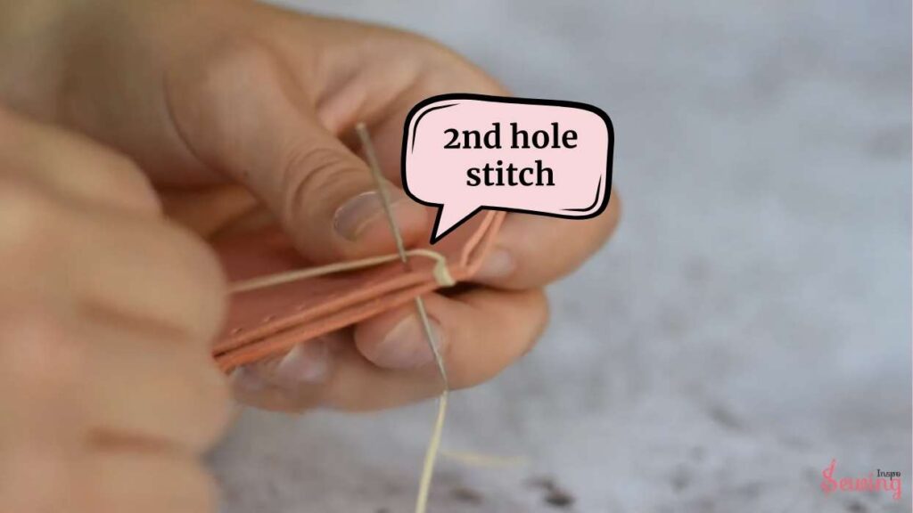 2nd hole stitch