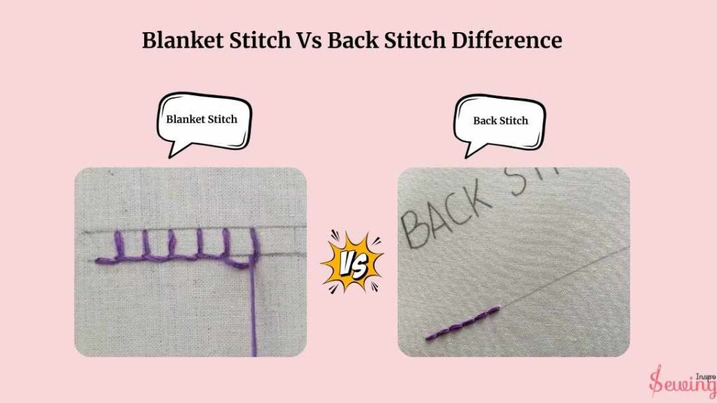 Blanket Stitch Vs Back Stitch