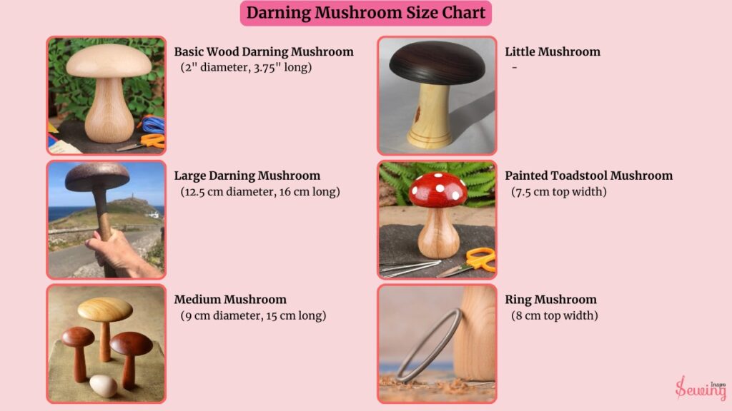 Darning Mushroom size