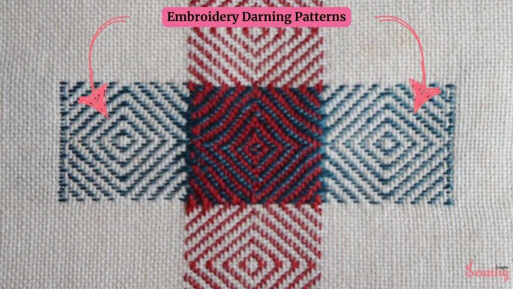 Embroidery darning patterns for beginners