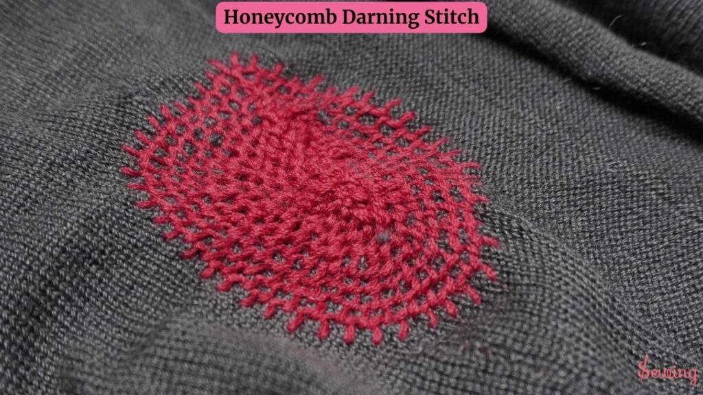 Honeycomb Darning Stitch