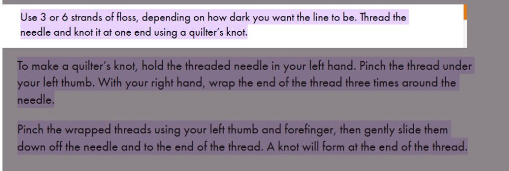 How Many Strands Of Thread For Blanket Stitch