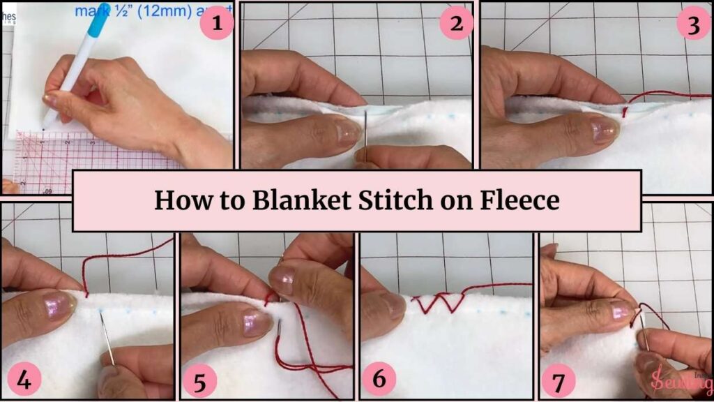 How to blanket stitch on fleece