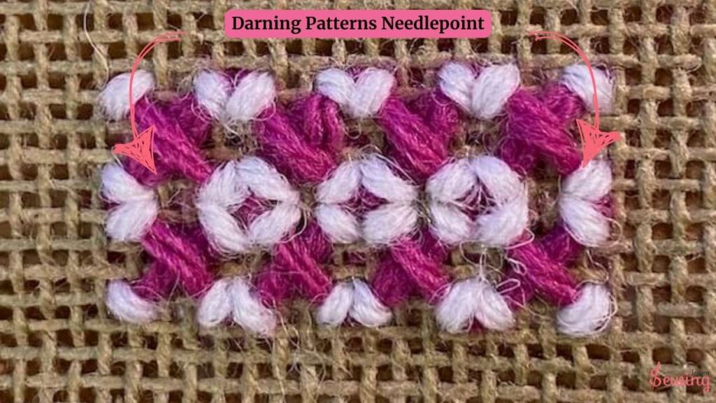 Simple darning patterns needlepoint