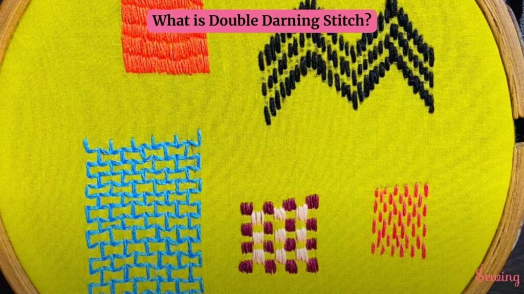 what is double darning stitch