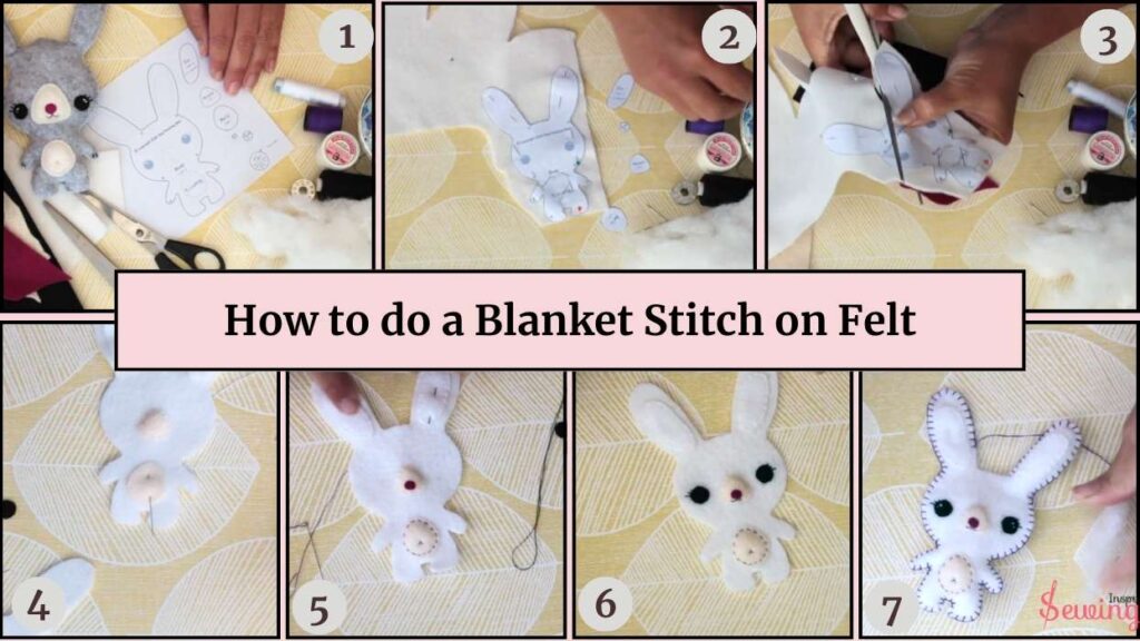 how to do a blanket stitch on felt