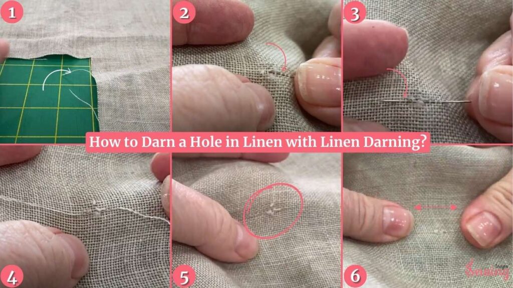 How To Darn A Hole In Linen With Linen Darning