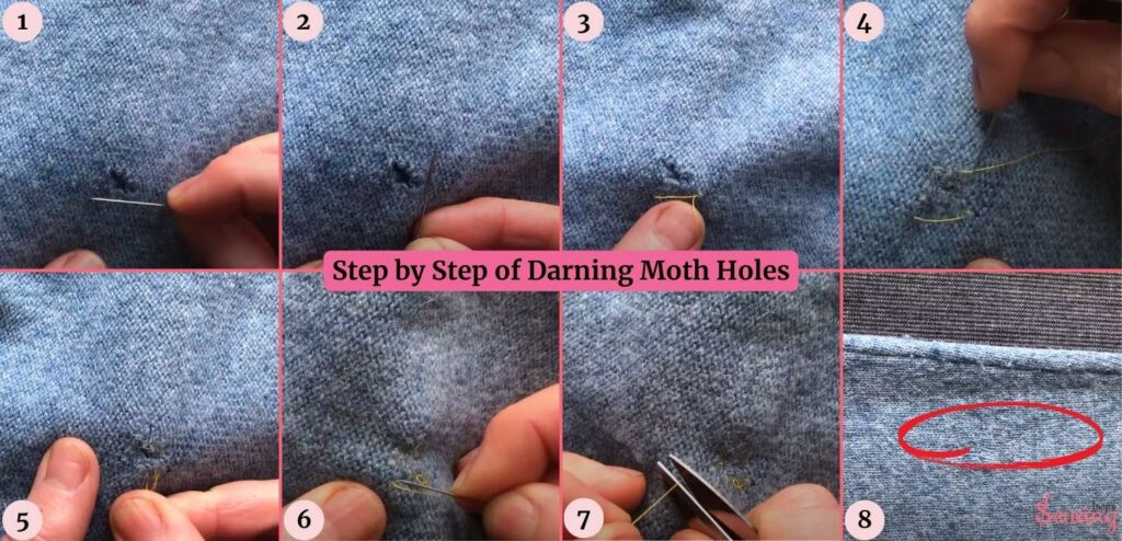 how you can do darning moth holes