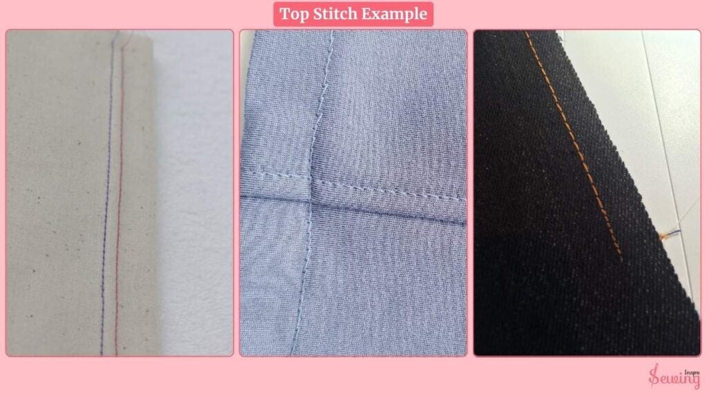 Top Stitch Example