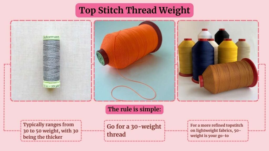 Top Stitch Thread Weight