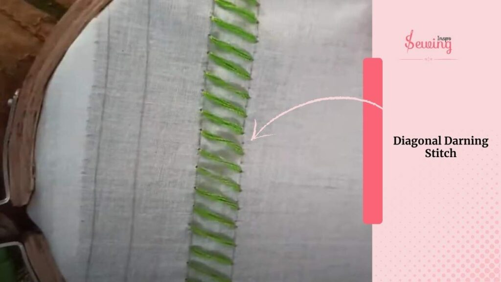 diagonal darning stitch