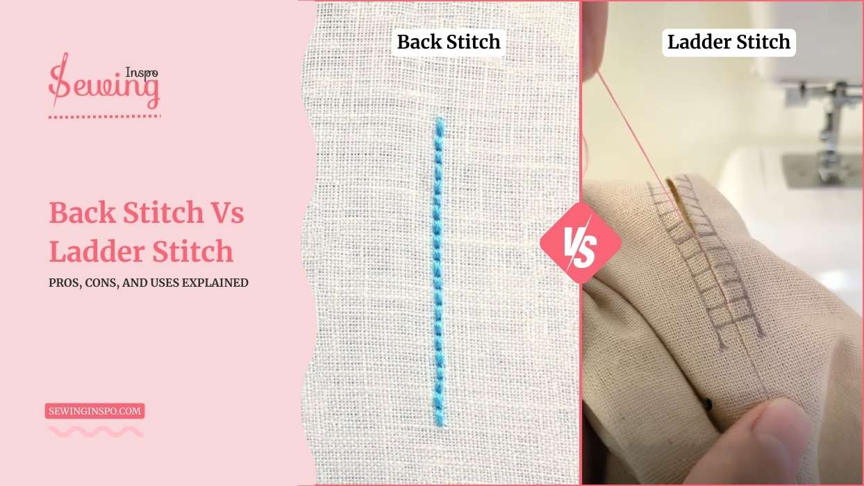 Back Stitch Vs Ladder Stitch Sewing| Pros, Cons, And Uses Explained