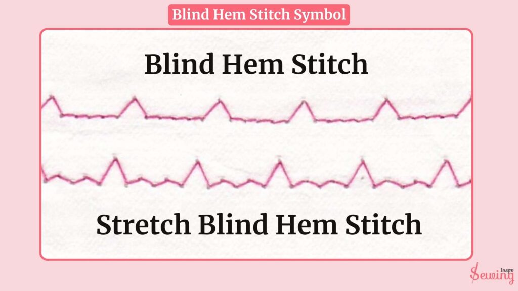 Blind Hem Stitch Symbol