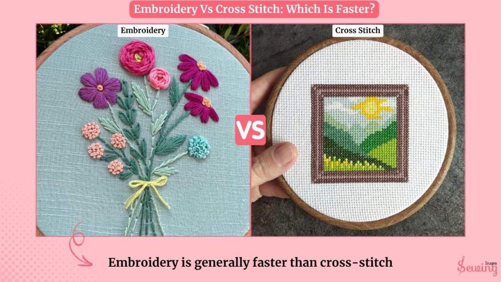 Embroidery Vs Cross Stitch: Which Is Faster