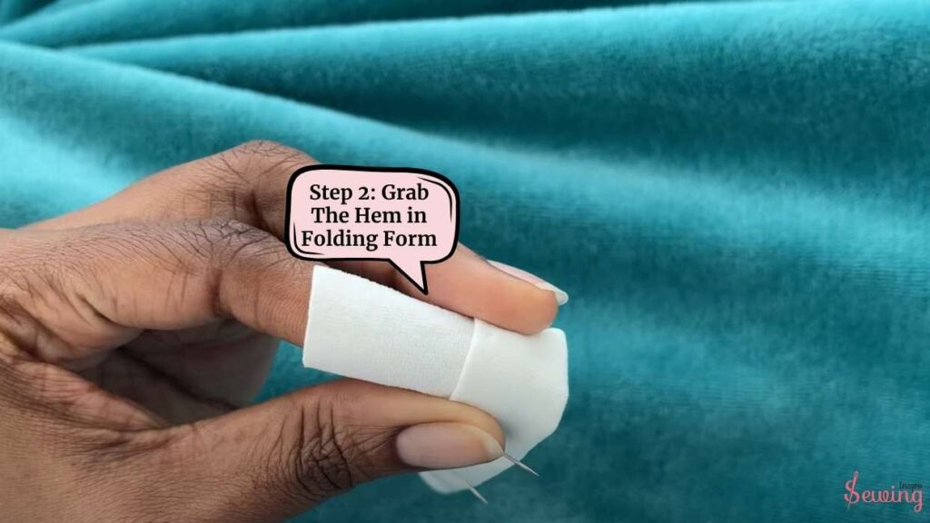 Grab The Hem In Folding Form