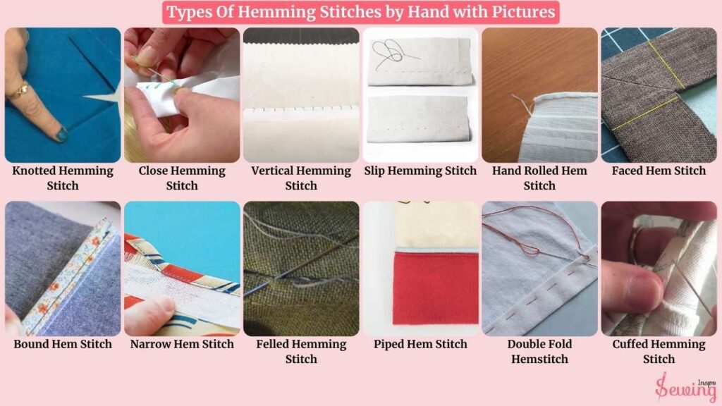 types of hemming stitches by hand