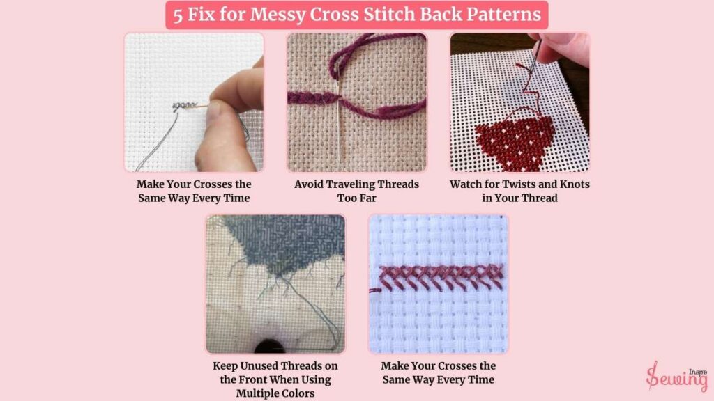 5 Fix For Messy Cross Stitch Back Patterns