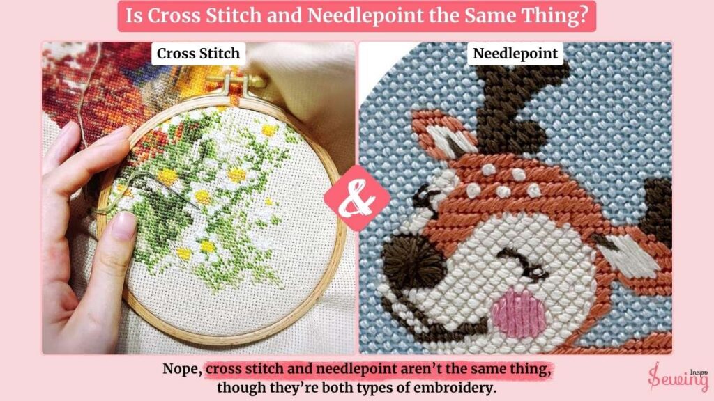 Is Cross Stitch And Needlepoint The Same Thing