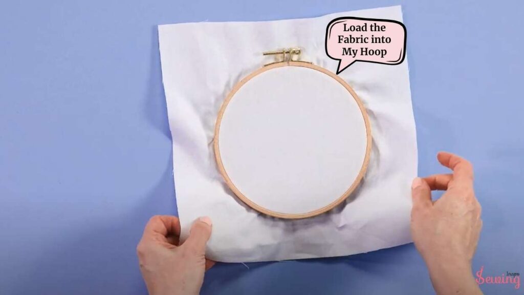 Load the Fabric into My Hoop