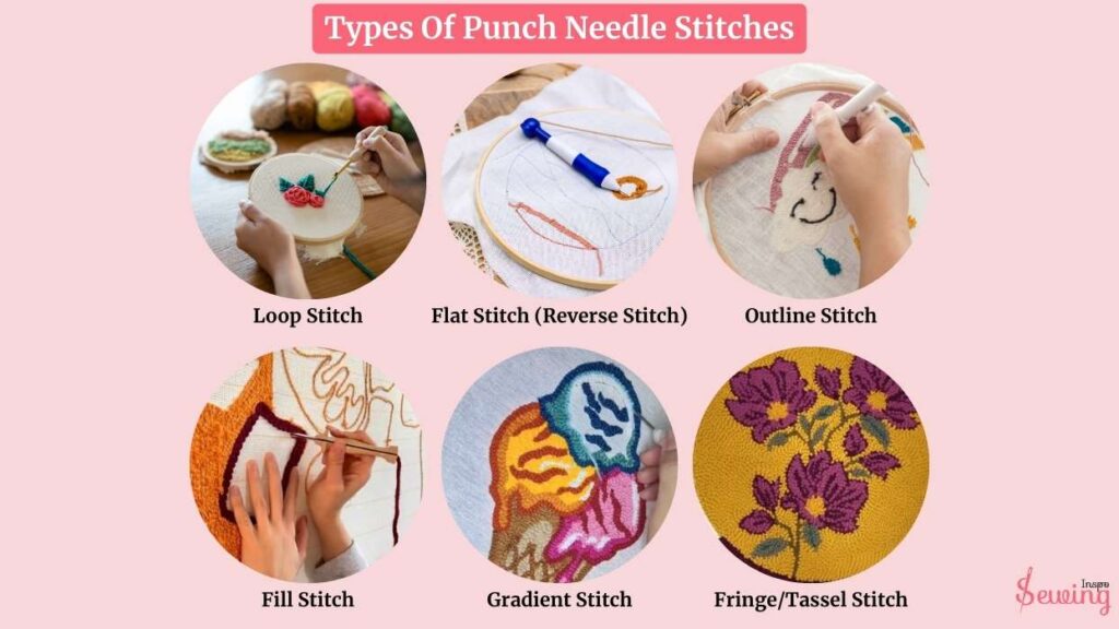 Types Of Punch Needle Stitches