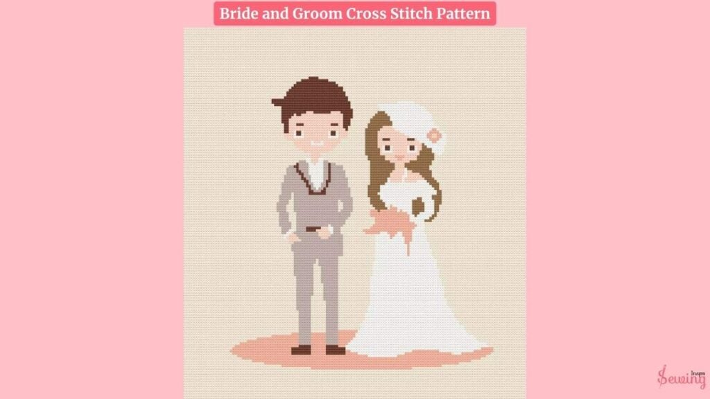 Bride And Groom Cross Stitch Pattern