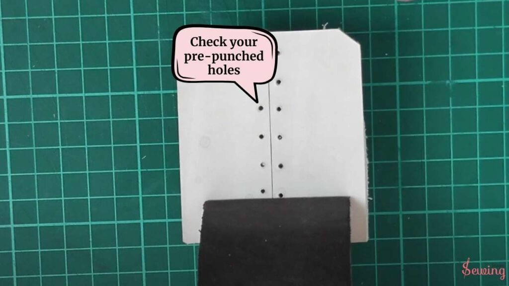 check your pre-punched holes