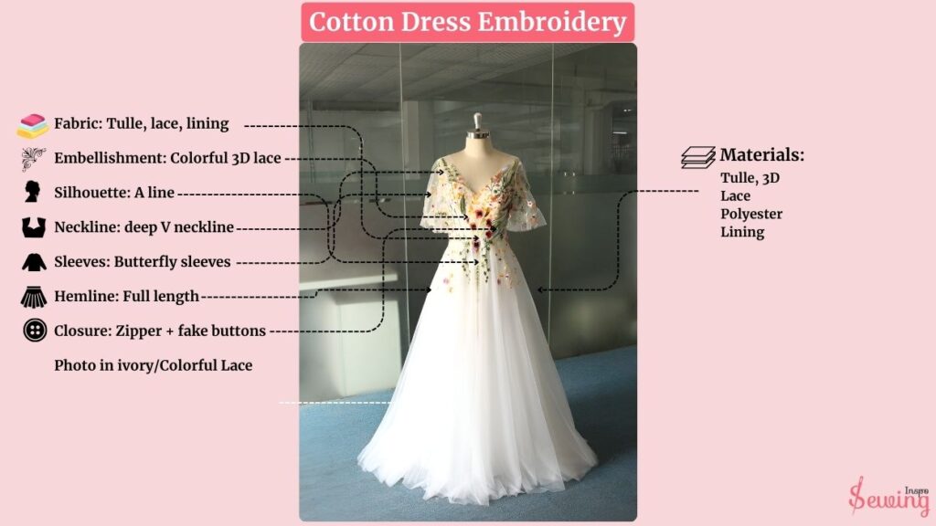 Wedding Embroidery Dress