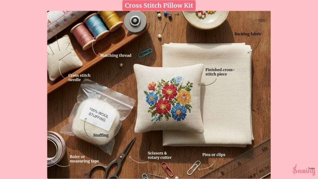 cross stitch pillow kit