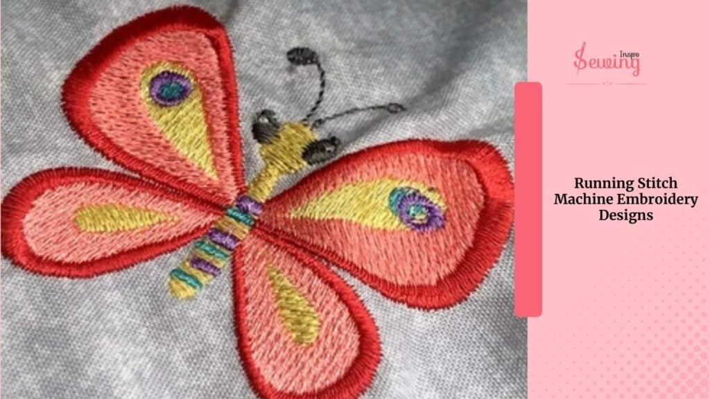 Best running stitch machine embroidery