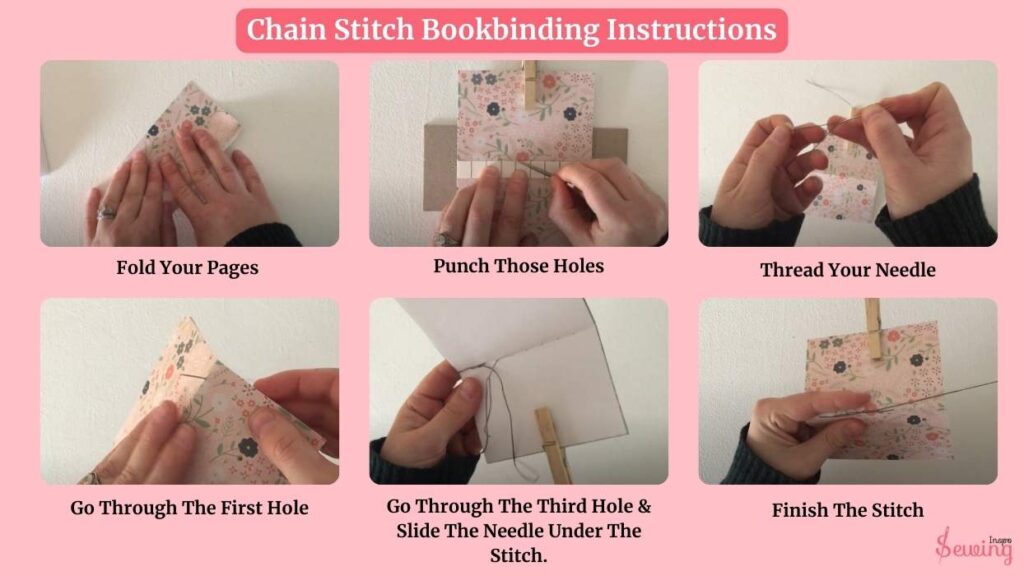 Chain Stitch Bookbinding Instructions
