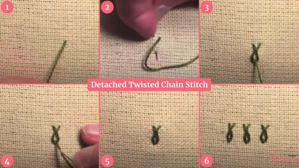 Detached Twisted Chain Stitch
