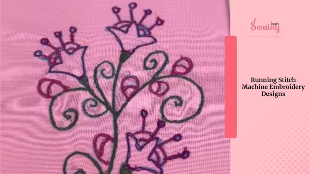 running stitch machine embroidery