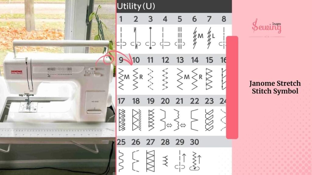 Janome Stretch Stitch Symbol