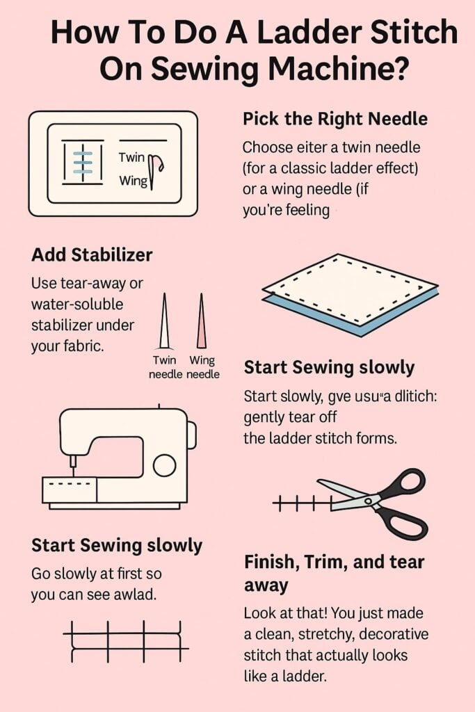 Ladder Stitch Diagram
