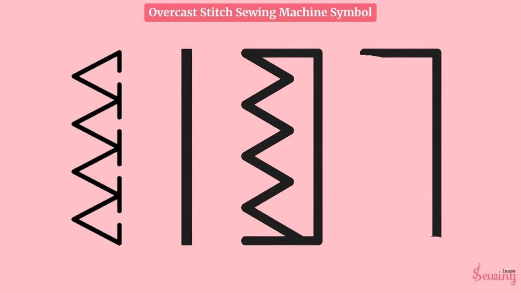 Overcast Stitch Sewing Machine Symbol
