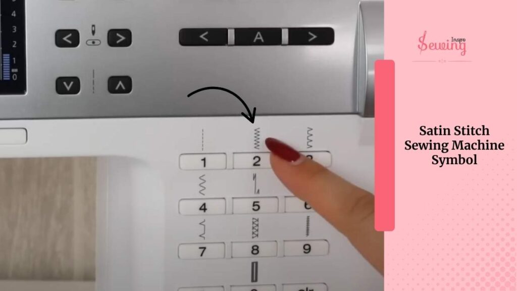 Satin Stitch Sewing Machine Symbol
