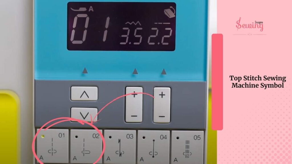 Top Stitch Sewing Machine Symbol
