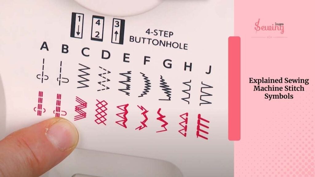 Explained Sewing Machine Stitch Symbols