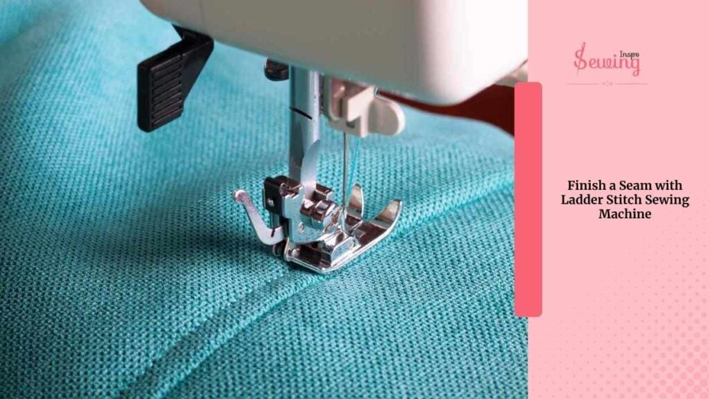 finish a seam with ladder stitch sewing machine