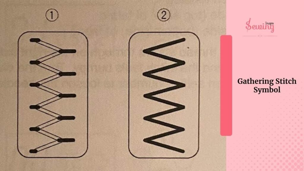 gathering stitch symbol