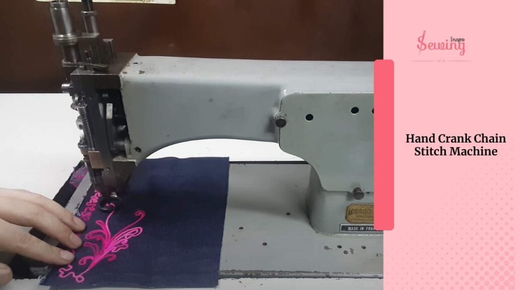 hand crank chain stitch machine