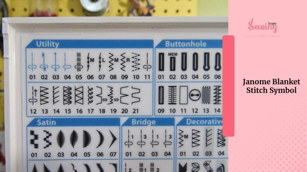 Janome Blanket Stitch Symbol