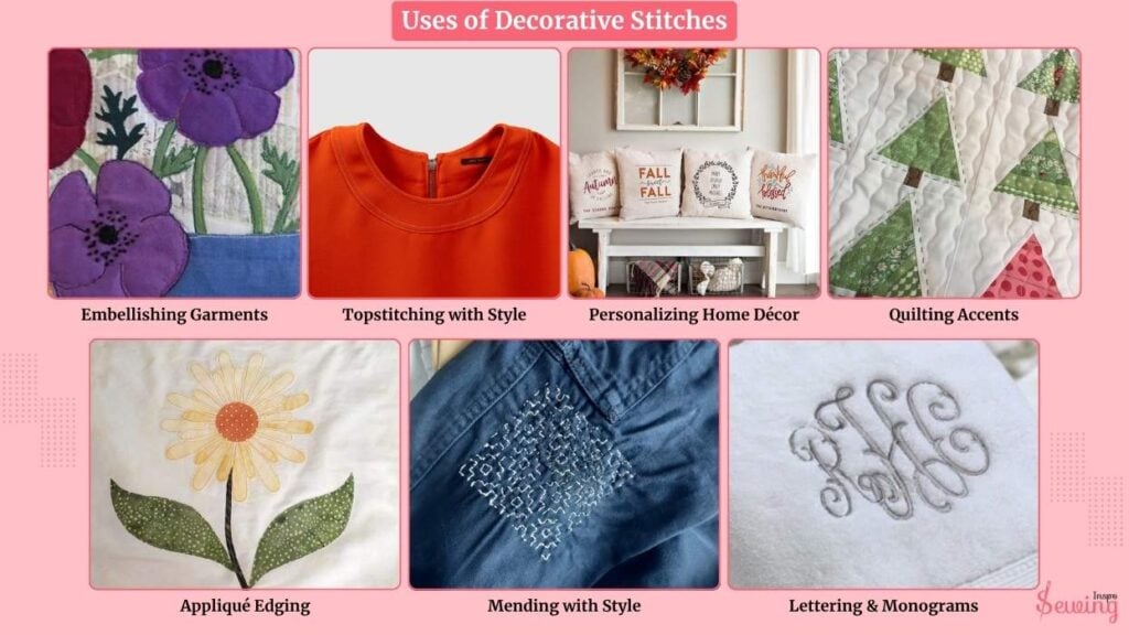 Uses Of Decorative Stitches